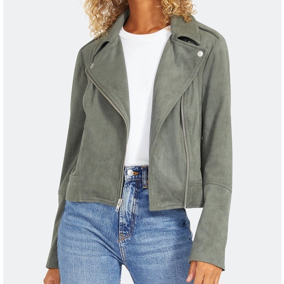 Steve Madden Jackets & Blazers - Not Your Baby Faux Suede Jacket - Green